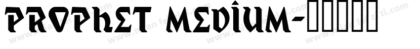 prophet medium字体转换